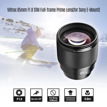 

Viltrox 85mm F1.8 STM Professional Full-Frame E-Mount Camera Prime Lens for Sony A7 Series A6500 A6300 Sony E-Mount Cameras for