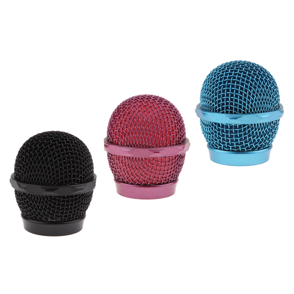 

Replacement Steel Microphone Ball Head Mesh Grill for Wired and Wireless