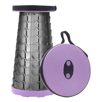 

Retractable Stool Folding Chiar Outdoor Portable Stool Folding Chair Camping Stool Convenient Fishing Chair Foldable