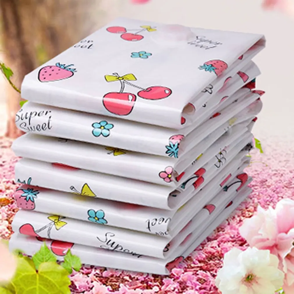 Вакуумная компрессионная сумка, утолщенная сумка для хранения, серия Maiden Cherry, одиночная стеганая сумка для хранения одежды