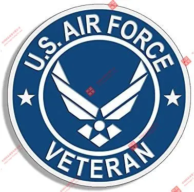 

U.S. Vinyl Round U.S. Air Force Veterans Sticker Bumper Pilot Veterinarian Racing Stickers