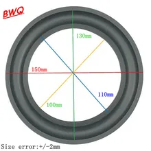 2 шт спикер ремонтируемые аксессуары/6 дюймов резиновый край 150 мм/130 мм/110 мм/100 мм
