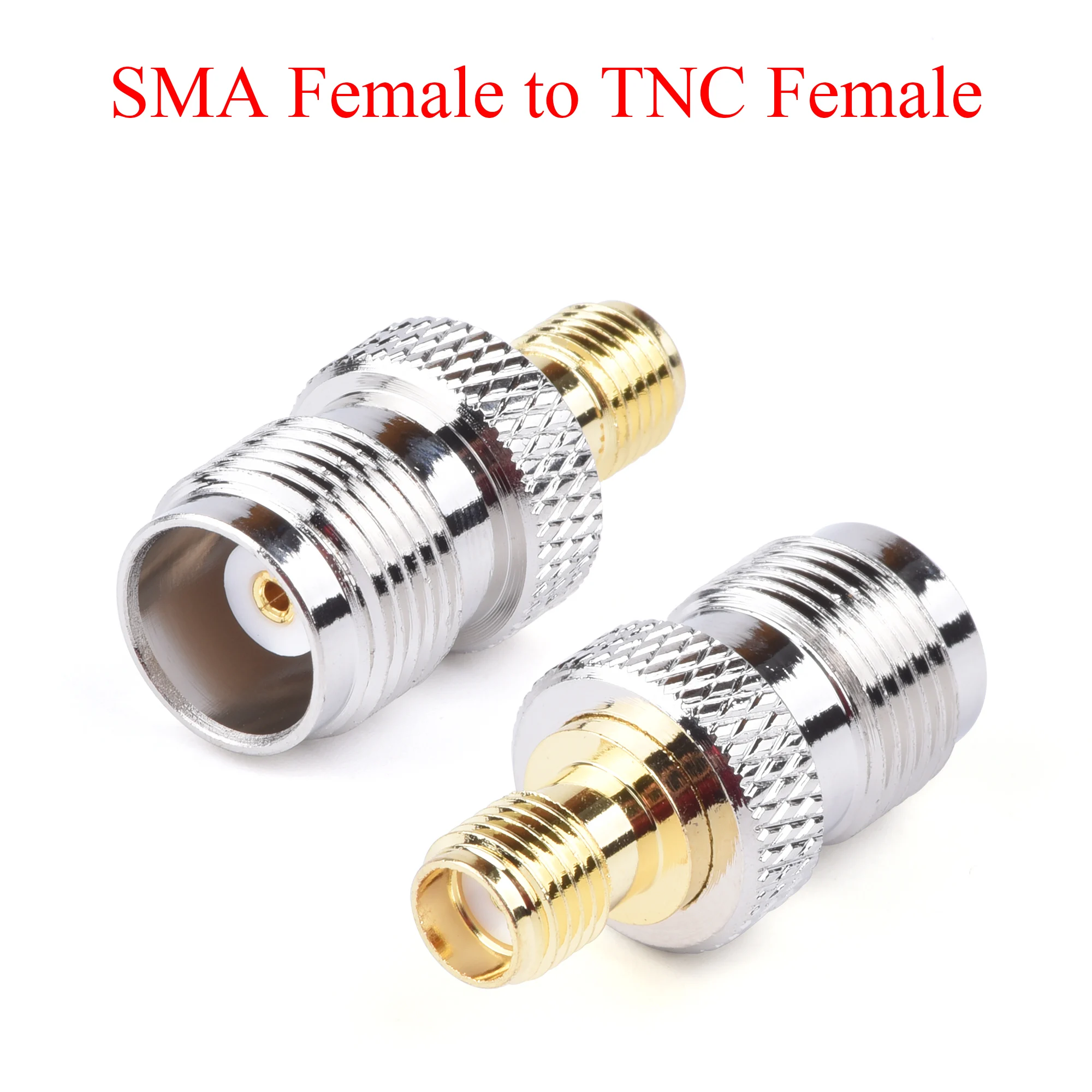 Adaptateur Coaxial F Mâle Vers SMA Femelle - Laiton, Droit - Lot De 2 Pièces - Pour Connexions RF, Antennes, Wifi