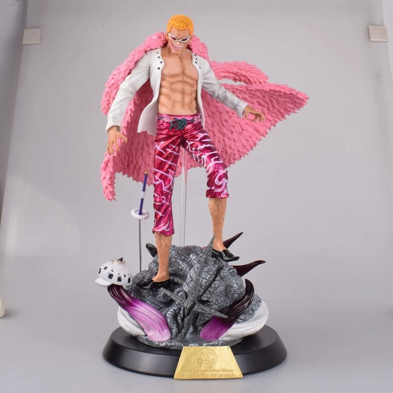 Одна деталь фигурка GK Donquixote Doflamingo ПВХ 37 см кукла модель статуя Коллекция игрушек аниме изысканное качество рабочего стола Figma