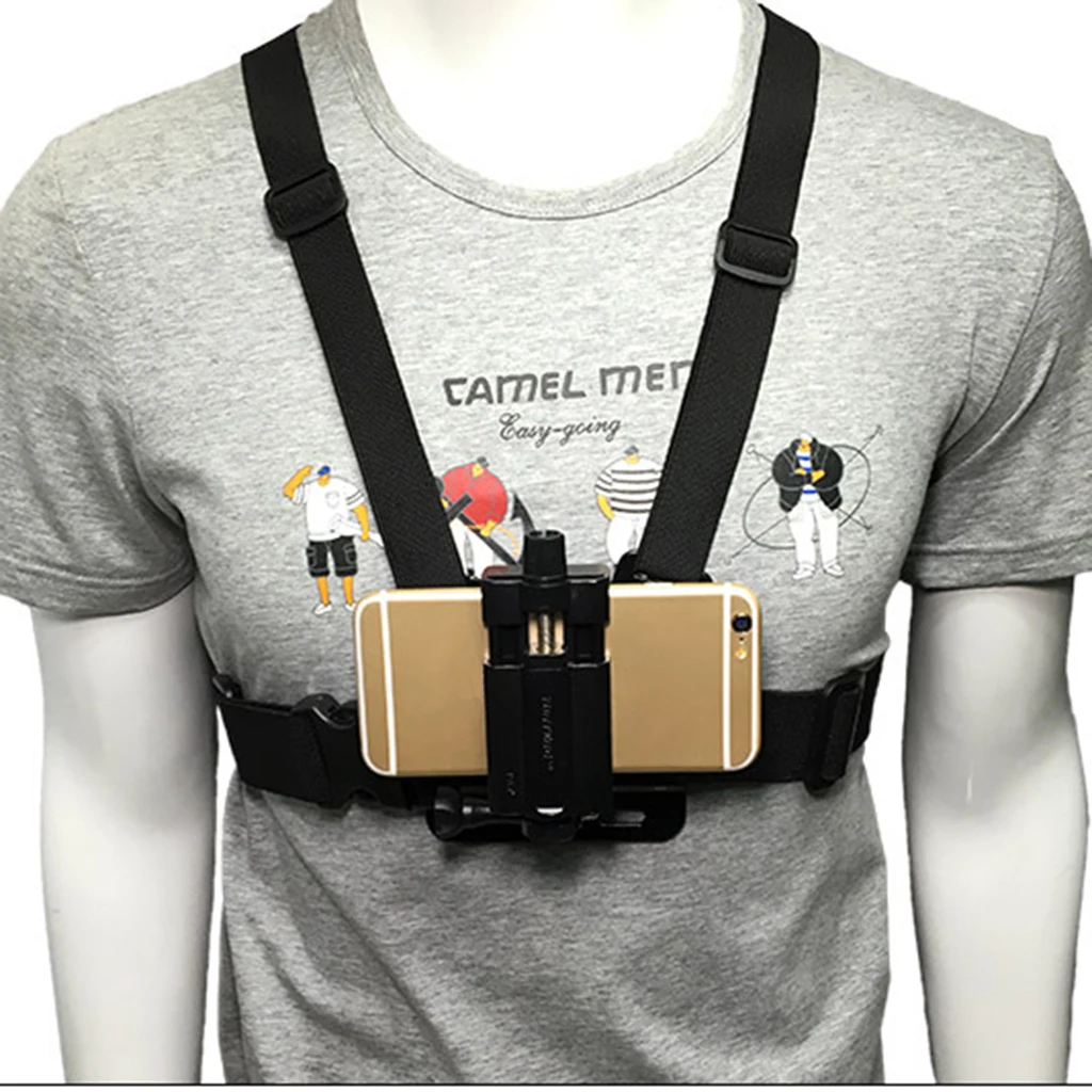 Smartphone Chest Mount - Universal Holder Compatible For iPhone Samsung Phone Mount for Filming or Photos