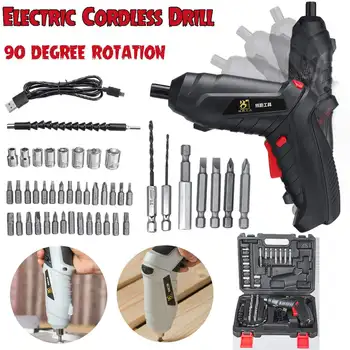

3.6V Electric Screwdriver Rechargeable Cordless Power Drill Screw Driver Kit USB chargeable Wireless Screwdriver Repair Tools
