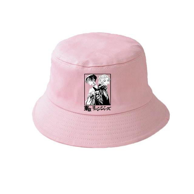 Anime Tokyo Revengers pink Summer hat 