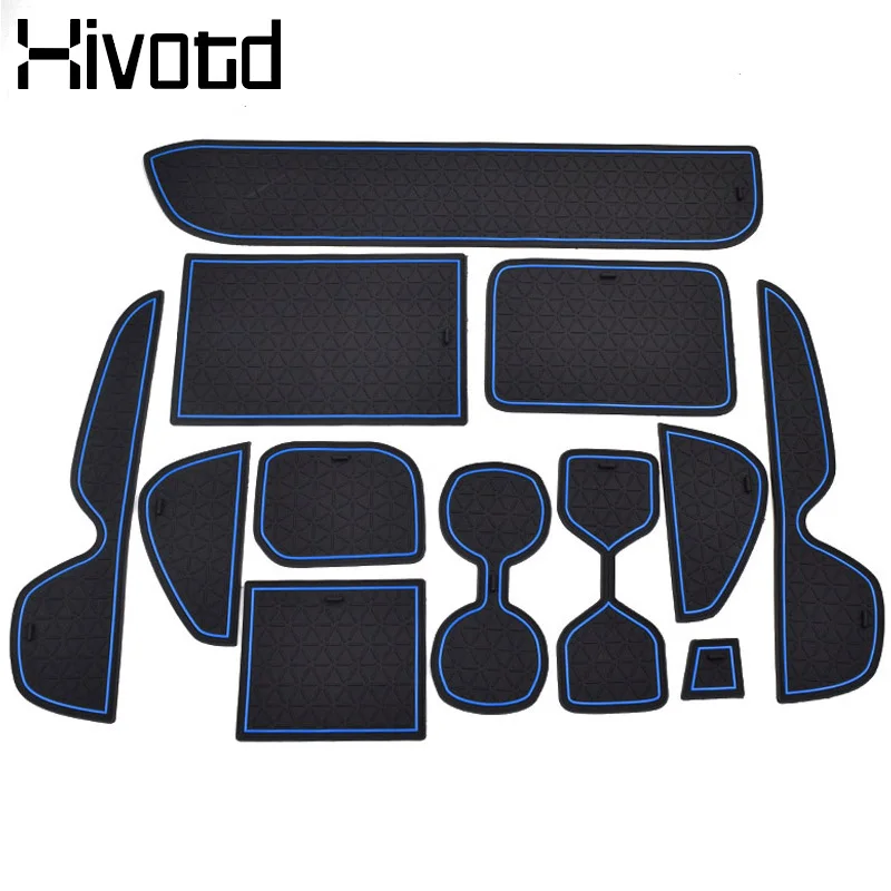

Hivotd For Toyota RAV4 2019 2020 Anti-Slip Gate Slot Mats Rubber Cup Cushion Non-slip Stickers Car groove Interior Accessories