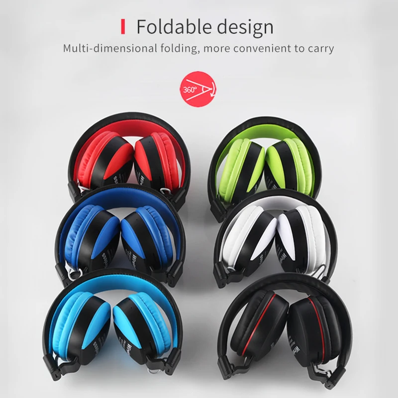 VOXLINK Wireless Headphones Bluetooth Headset Foldable Stereo Headphone Gaming Earphones With Microphone For PC Mobile phone Mp3
