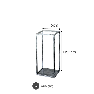 22cm SWEETGO геометрические стеллажи для хранения органайзеры для макияжа поднос 1 шт. украшение 3 яруса полки рамка держатели зубной пасты подставки для торта - Цвет: 22cm
