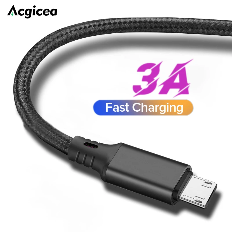 Кабель Micro USB 3A для быстрой зарядки Samsung Xiaomi Huawei | Мобильные телефоны и аксессуары