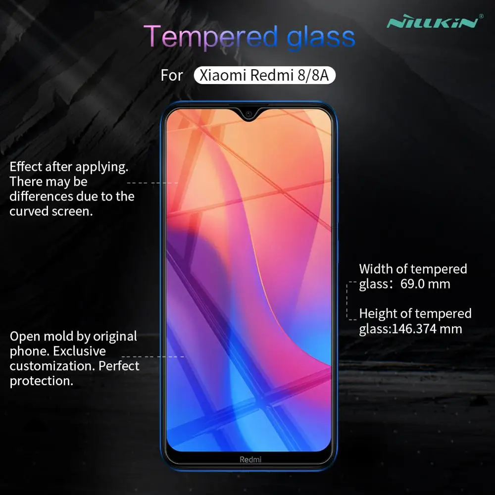 Для Xiaomi Redmi 9 9A 7A K30 Poco X3 NFC F2 Pro Nillkin закаленное стекло Защита для экрана на Note 9S 8T 8 7
