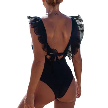 

Summer Women Jumpsuit Sexy O-Neck Lace Backless Sleeveless Bow Jumpsuits Black White Fashion Female Bodycon Beach Bodysuits