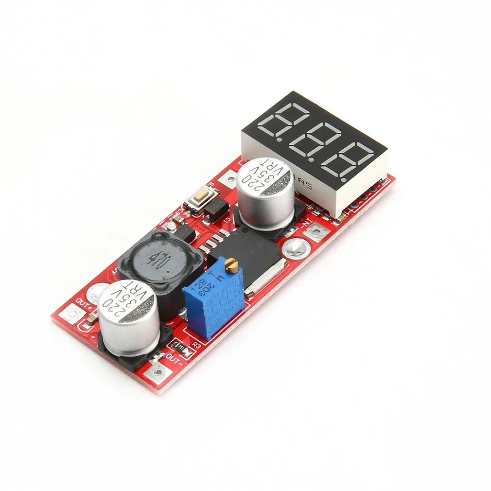 LM2596 Step понижающий модуль DC/DC 4,5-28 V до 1,3 V-25 V Регулируемый регулятор напряжения с светодиодный вольтметр