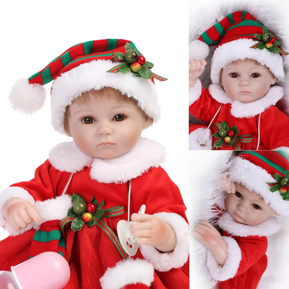 

42cm Silicone Reborn Realista Fashion Baby Dolls For Princess Children Birthday Gift Christmas Clothes Reborn Dolls