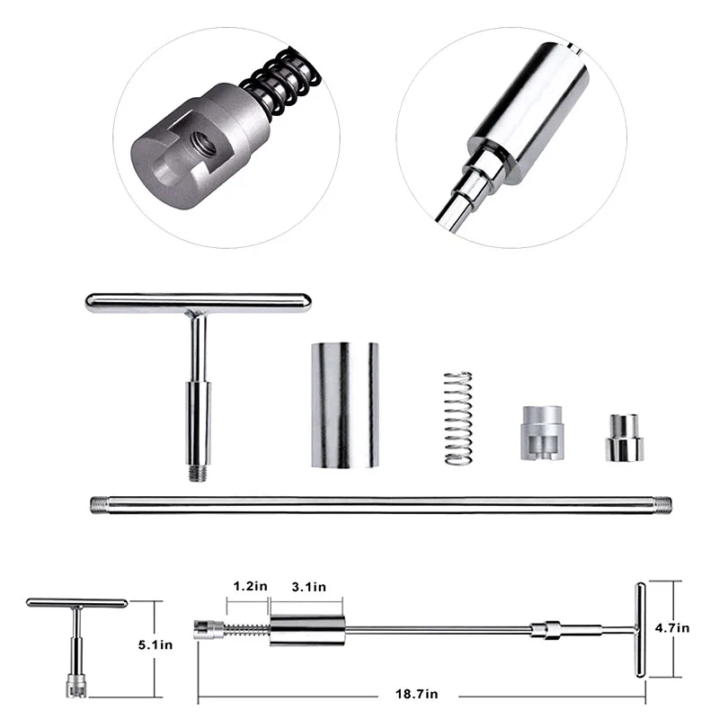 ГОРЯЧИЙ ручной набор инструментов безболезненный ремонт вмятин удаление града Т-образная горка молоток+ 18 шт. клеевой Съемник вкладки для ремонта автомобиля