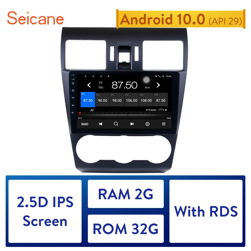 Автомагнитола Seicane 2DIN 9 &quot Android 10 0 GPS Navi стерео Мультимедийный Плеер для Subaru Forester