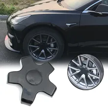 Авто Центральная втулка колеса автомобиля крышка автомобиля Стайлинг для Tesla модель 3 пластиковая крышка ступицы колеса ржавчина Крышка Ступицы автомобильные аксессуары