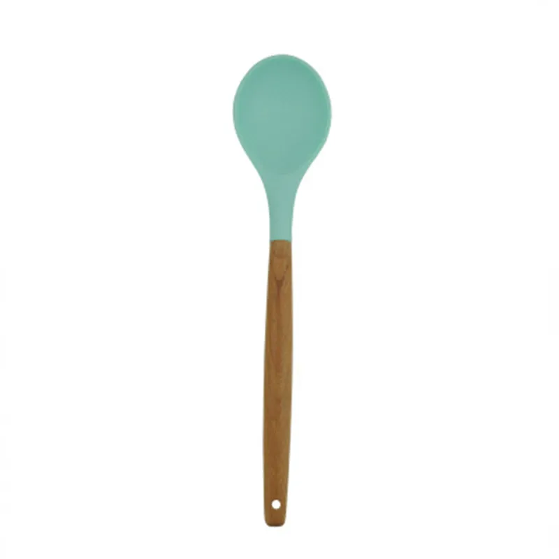 Nordic Style Silicone Kitchen Utensils Set Nonstick Spatula Cooking Utensil Tong Ladle Turner Cooking Gadget Cooking Baking Tool - Color: 1PC