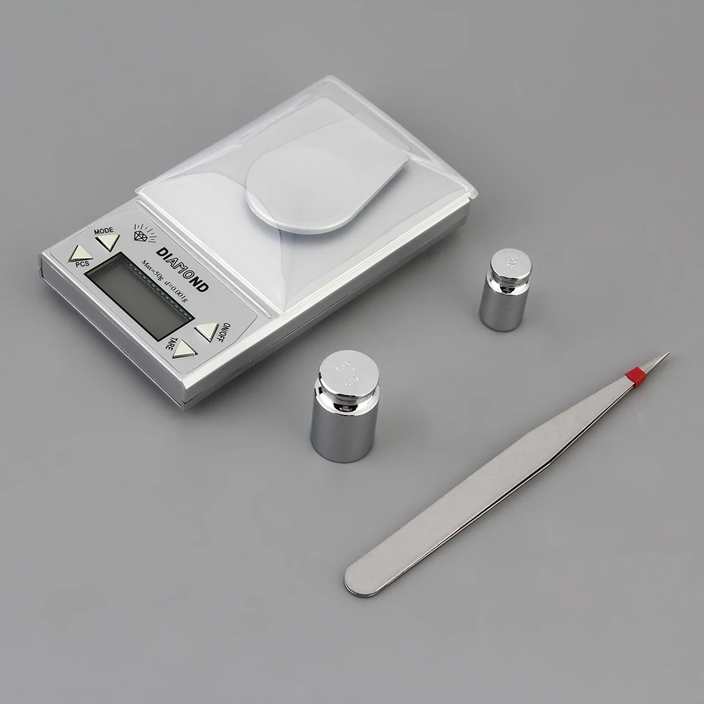

High Precision Compact and Portable Experiment 10/20/50G 0.001g LCD Lab Digital Jewelry Scale Herb Balance Weight Gram