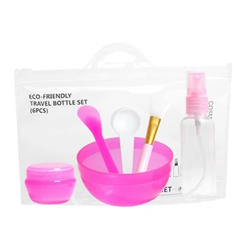 

6 In 1 Facial Mask DIY Beauty Bowl Brush Spray Bottle Measuring Spoon Set