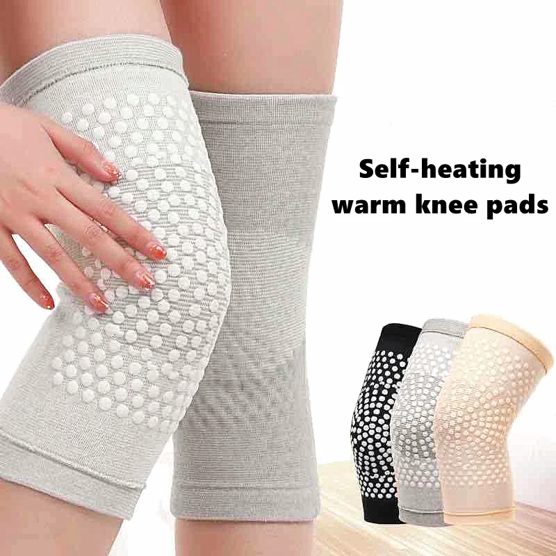 2Pcs Self Heating Support Knee Pads Brace Warm for Arthritis Joint Pain Relief and Injury