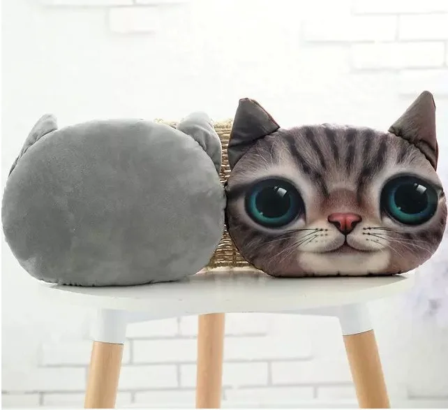 Плюшевая подушка для кошки из мультфильма, индивидуальная подушка для собаки, подушка для ленивой кошки