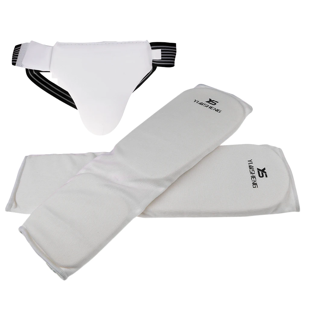 Taekwondo Karate MMA Shin Instep Groin Protector Leg Foot Crotch Guards Pads for Women Men Boxing Martial Arts