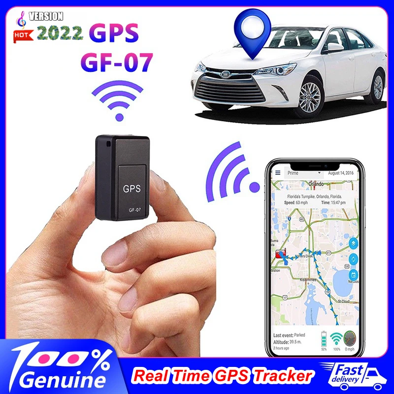 GF07 Magnetic Mini Real Time GPS Tracker Long Standby Precise Location Anti-Lost GPS Tracking Tag Locator Device Voice Recoder first alert smoke alarm ring compatible