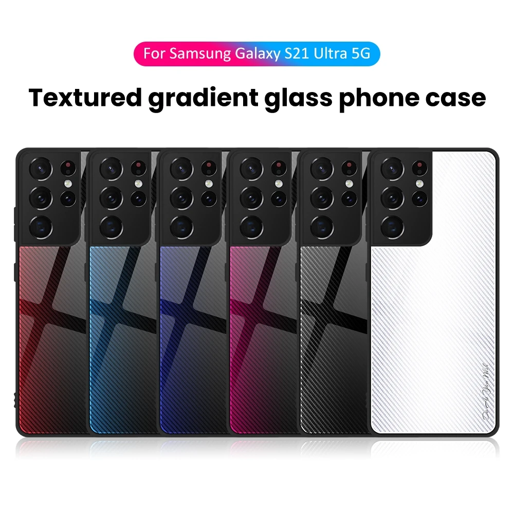 For Samsung Galaxy S21 Ultra S20 FE plus Case Tempered Glass Cover For Samsung Galaxy S21 S20 S10 S9 S8 S10E S22 Ultra Plus 5G Galaxy S20 FE 5G leather Cases