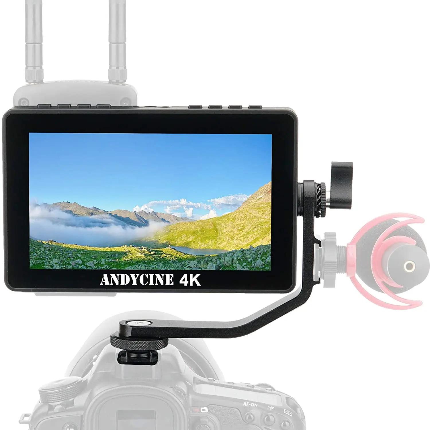 ANDYCINE A6 Pro 5.5" Camera Monitor 4K HDMI 3D LUT Touch Screen Built-in Sony F970 to Power Hollyland Wireless MARS 300 pro 400s