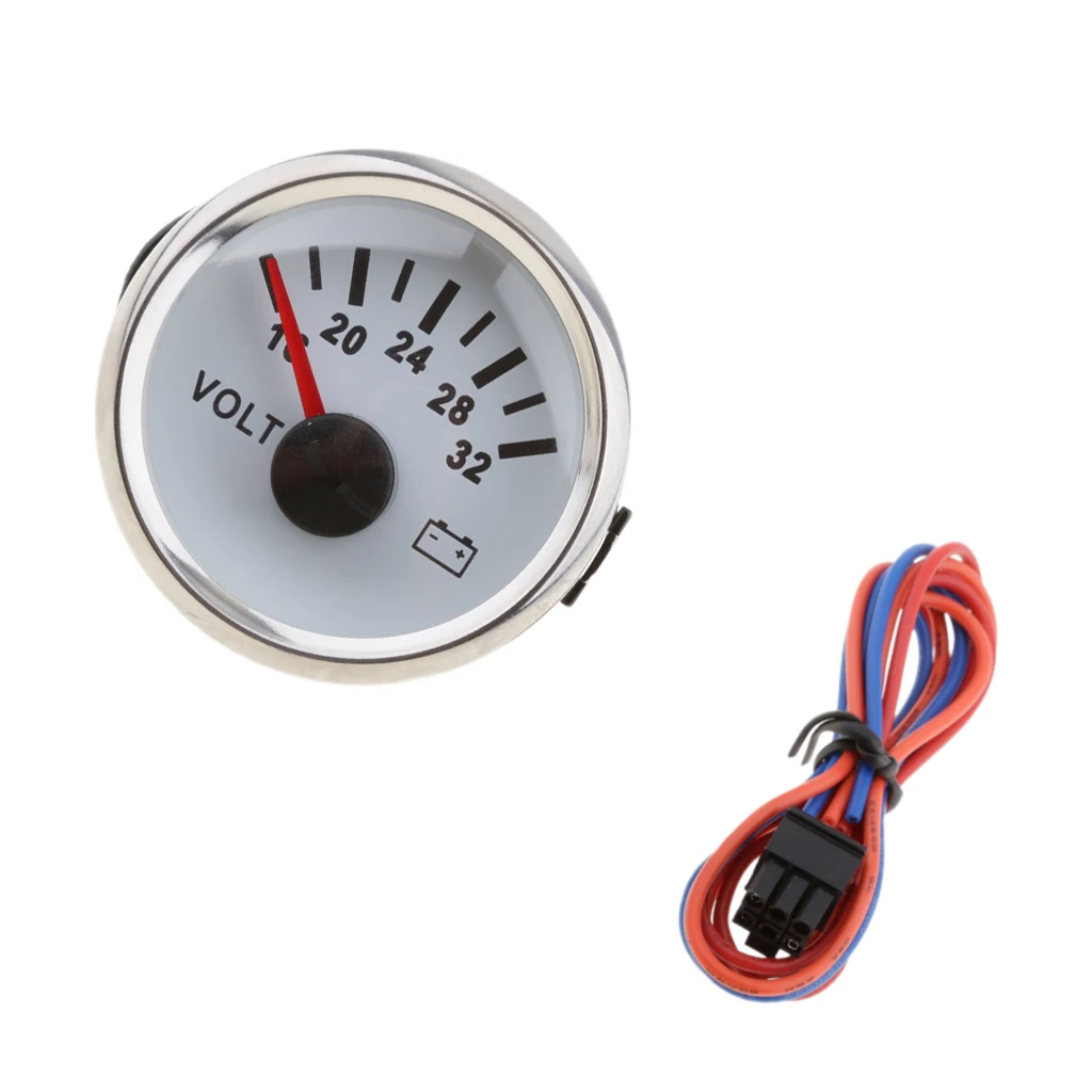 Вольтметр для морской лодки 16-32V 52mm 2-1/1" Запчасти для морской лодки