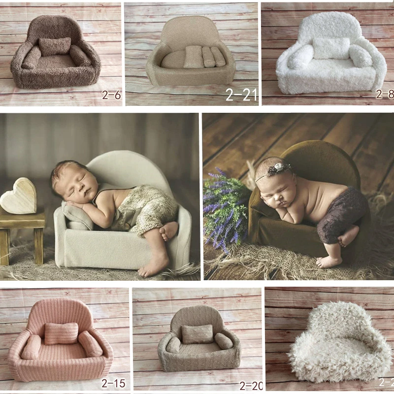 Newborn Photography Props Mini Posing Sofa With Pillow Chair For Photo Shoot Bebe Fotografia Acessorio Baby Photo Props Bed Boy Newborn Photography Aliexpress