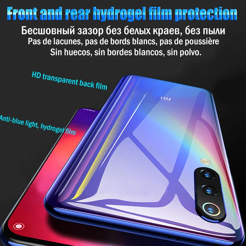 20D Гидрогелевая пленка для Xiao mi Red mi Note 7 8 Pro 10 Защитная пленка для экрана mi 9 se 8 A3 lite 9t K20 CC9E CC9 Pro пленка не стекло