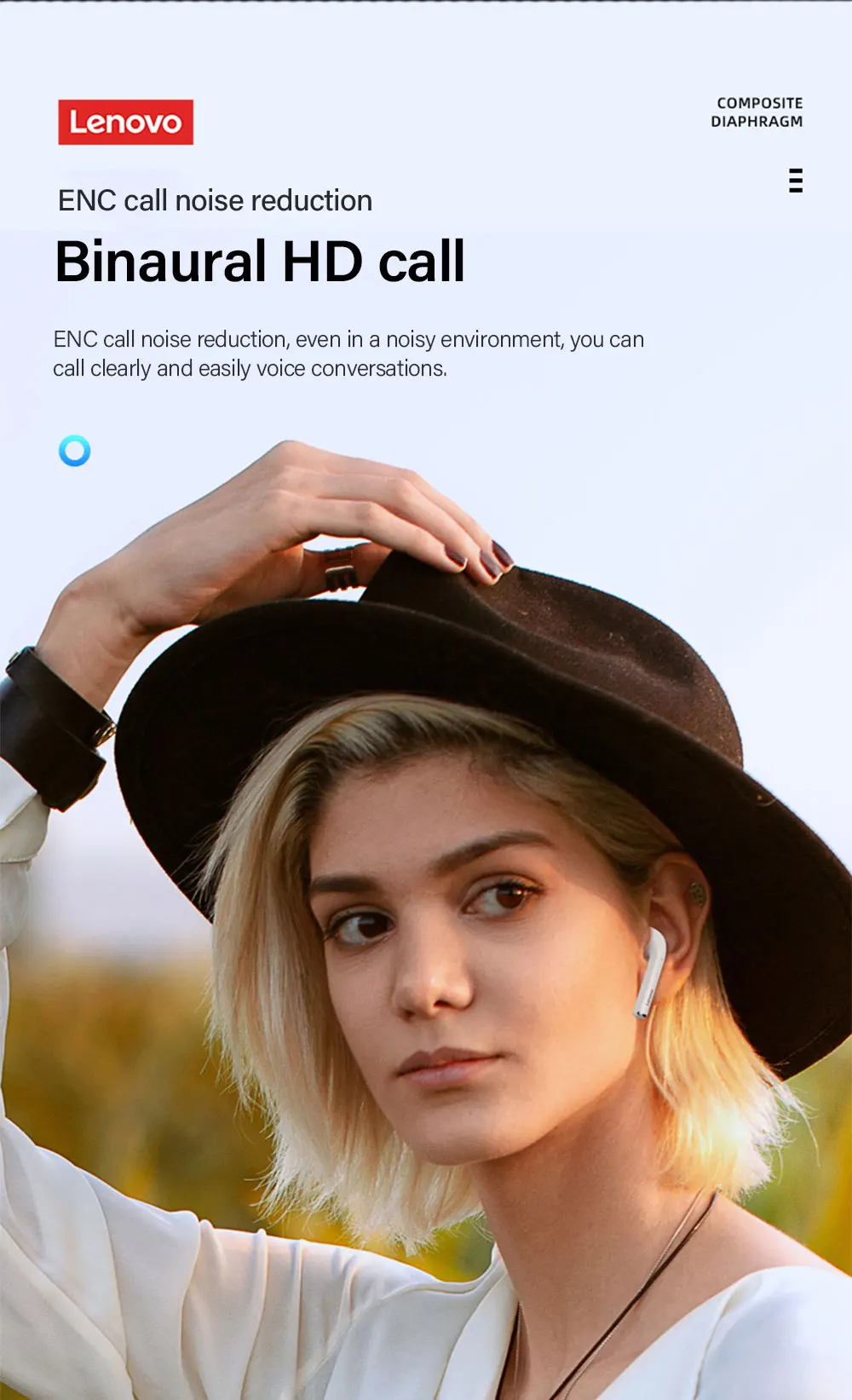 Lenovo LP50 True Wireless Bluetooth Headphone 7