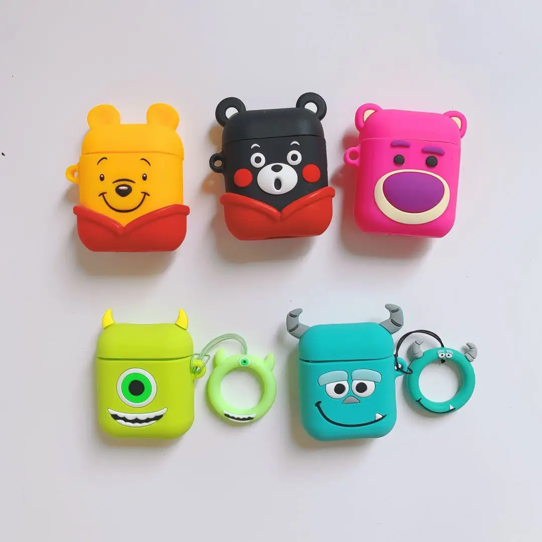 

Airpods Silicone Apple Wireless Bluetooth Earphone Case Covers Drop-proof Storage Boxes Protective Cover Airpod Case