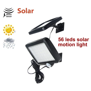 

56/30 led Solar Power Human Body Motion Sensor Garden Light Control Security Lamp Outdoor LED Solar Light Waterproof IP65 split