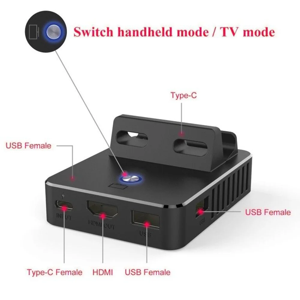 Кронштейн переключатель телевизора база охлаждающий адаптер HDMI Портативная подставка для зарядки Conventor