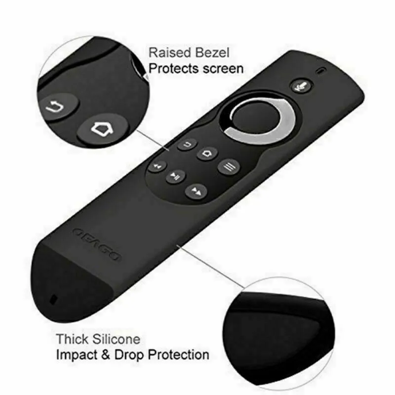 Amazon Fire tv мягкий силиконовый защитный чехол сплошной цвет Пульт дистанционного управления защитный чехол нескользящий чехол противоударный чехол 3 цвета