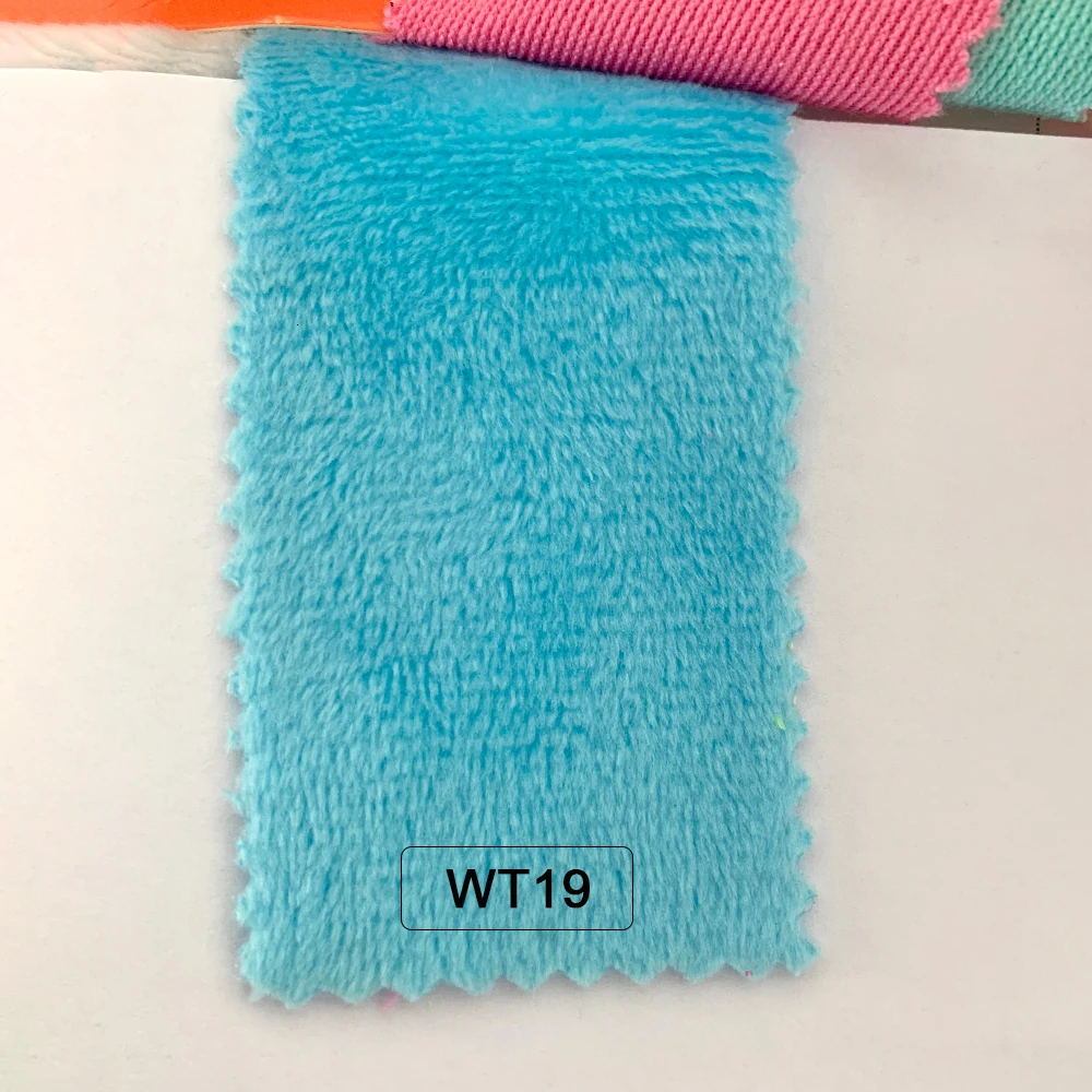 Самый дешевый 1,5 мм ворс 150x80 см плюшевая ткань для игрушек сшивание лоскутов по принципу "сделай сам" Tissus Австралийский метр полиэстер Telas бархатная ткань - Цвет: WT19