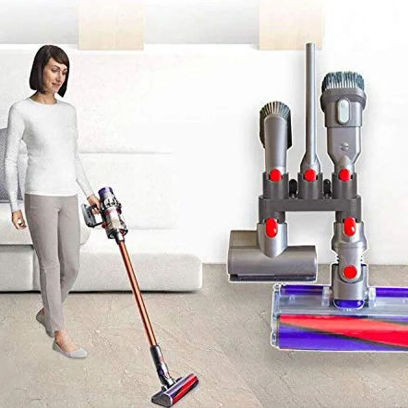 Аксессуары для хранения оборудования полка для Dyson V7 V8 V10 абсолютная щетка инструмент насадка база кронштейн Запчасти для пылесоса как на ТВ