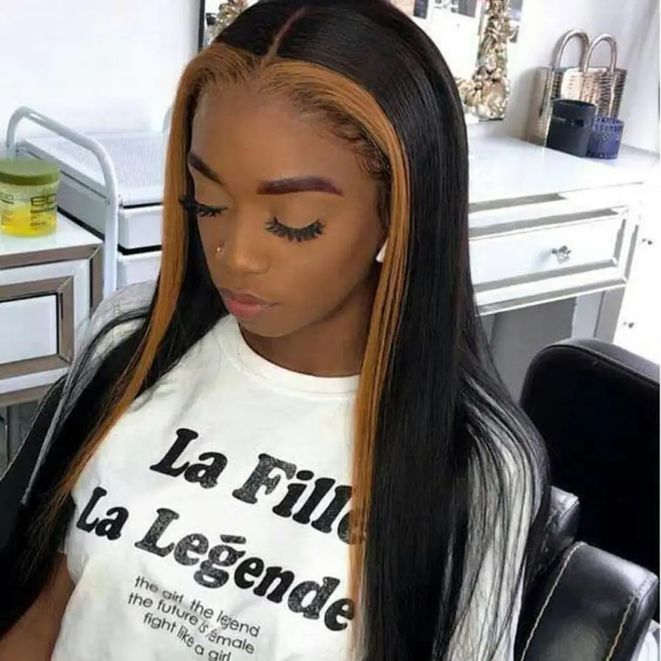 Ombre Short Bob Lace Front Human Hair Wigs Brazilian Remy Hair