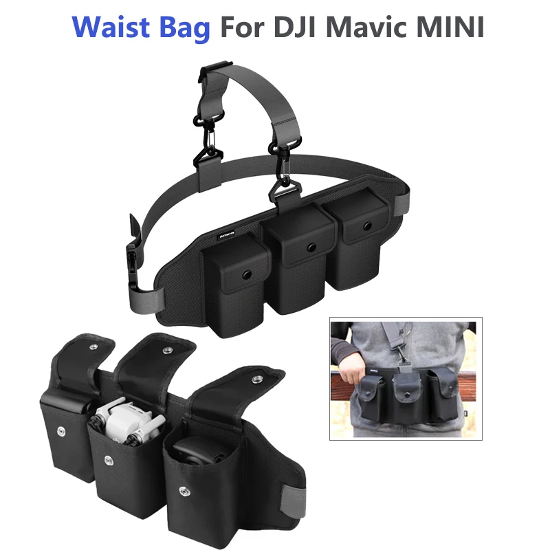 Crazy Sale QOK DJI Mavic Mini Outdoor Waist Bag Pack Portable Pack Protective Storage Bag for DJI Mavic Mini Drone Accessories 