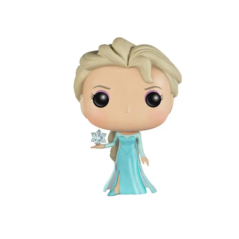 FUNKO POP disney холодное сердце Снежная королева принцесса кукла Анна, Эльза, Олаф фигурка Коллекция Модель игрушки для детей Рождественский подарок - Цвет: Зеленый