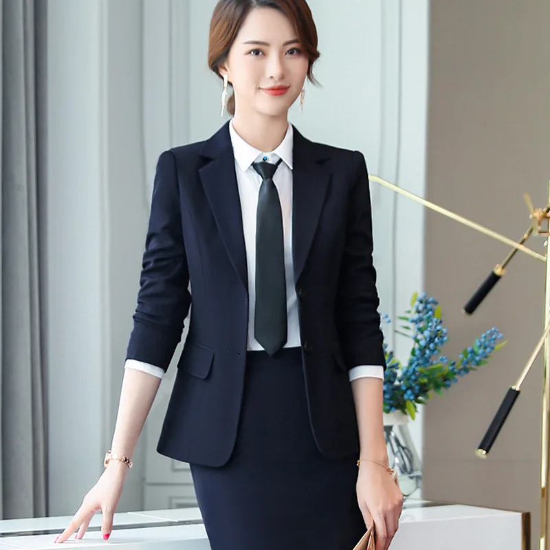 

2019 new autumn and winter ladies suit suit temperament wild professional wear fashion casual trousers women's two-piece suit