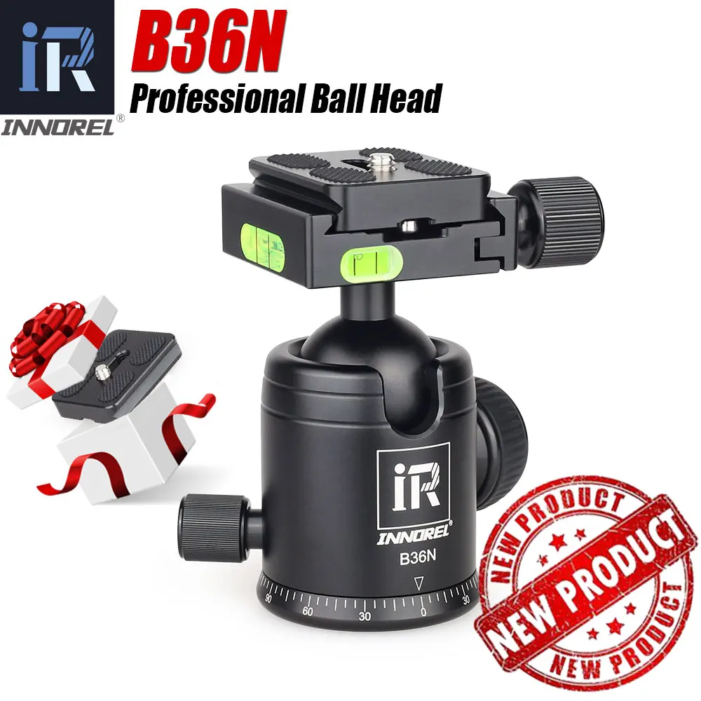 

INNOREL B36N CNC Panorama Tripod Ball Head With Arca Swiss Quick Release Plate Adapt for Cameras/Camcorders/Telescope