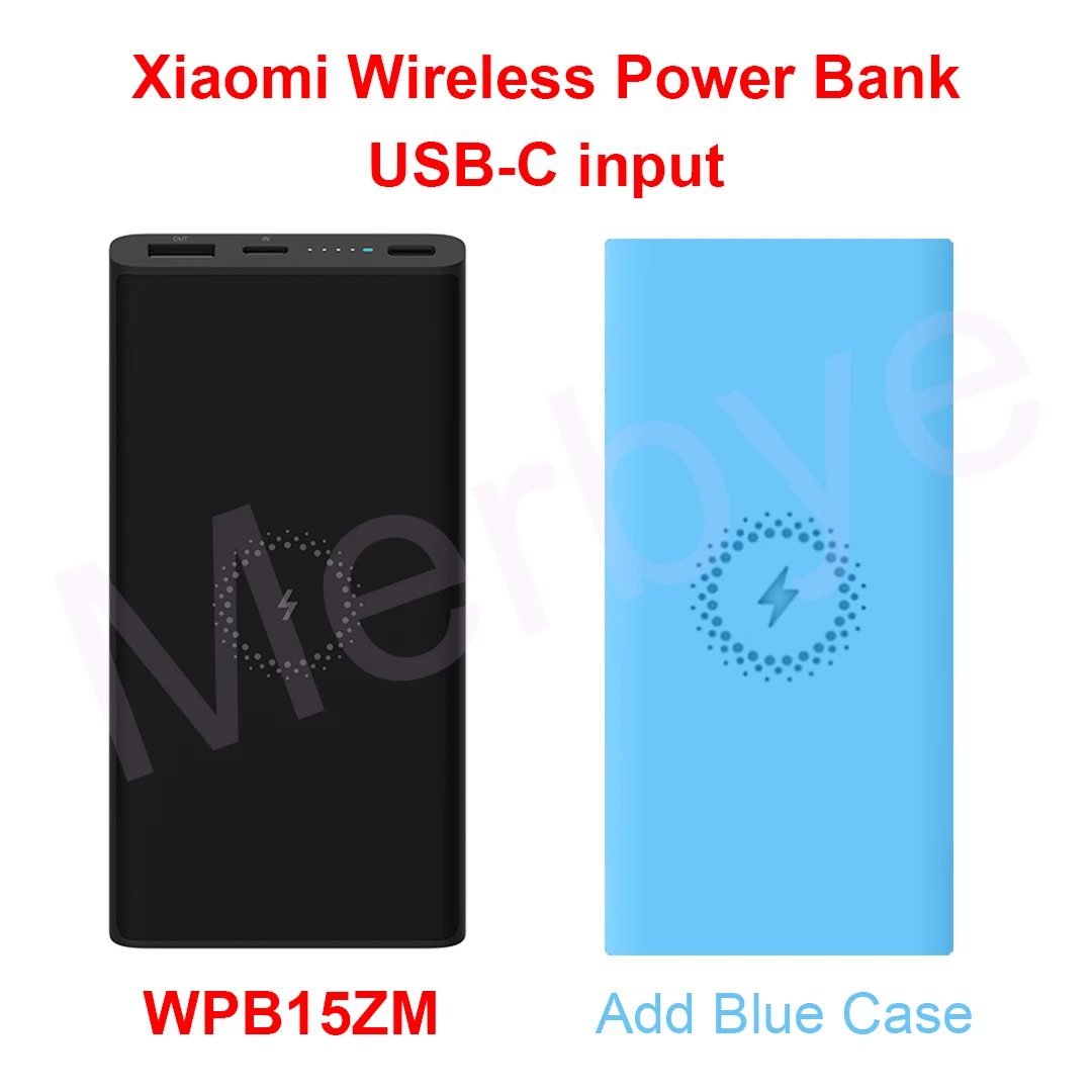 WPB15ZM Black Blue Xiaomi Mi, беспроводной внешний аккумулятор, 10000 мАч, PLM11ZM/WPB15ZM, Qi, портативный, быстрая зарядка, внешний аккумулятор для iPhone Xs MAX, samsung - Цвет: WPB15ZM Black Blue