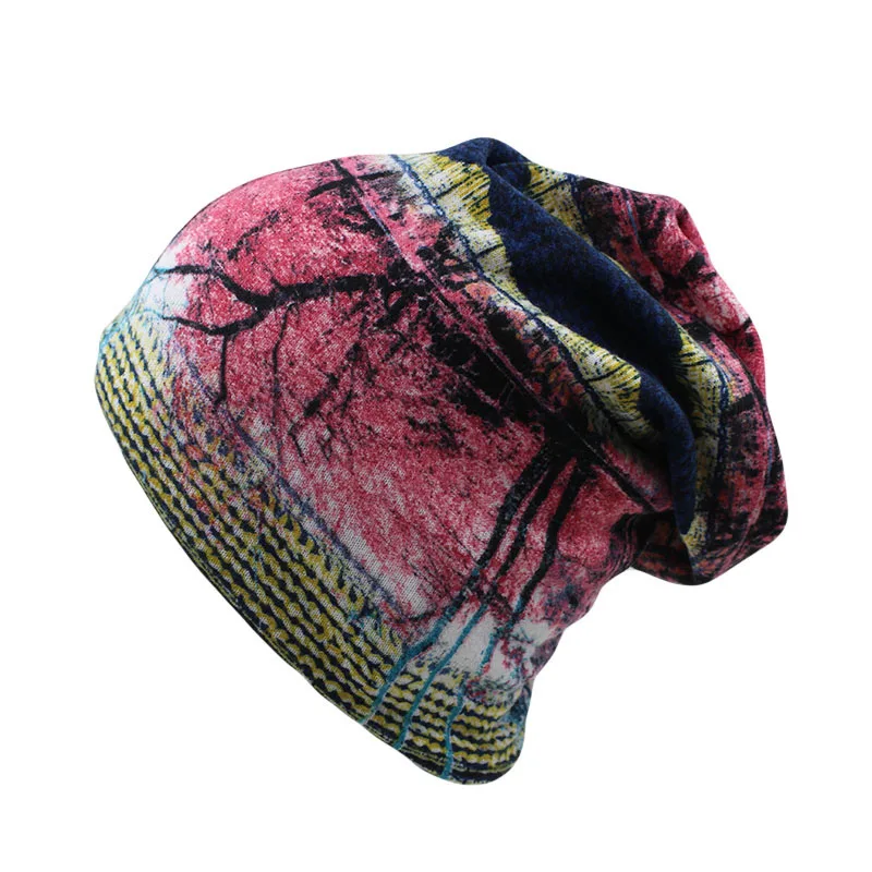 Heißer Verkauf 8 Farben Vintage Gestreiften Frauen Warme Beanie Top Mode Laien Casual Winter Hut Hip-Hop Cap Gorro mädchen Touca Verkauf – Detail 3