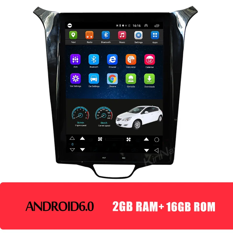 android car radio KiriNavi вертикальный экран Tesla экран 1Din android 8,1 Авто gps навигатор Автомагнитола для Chevrolet Cruze автомобильный dvd-плеер - Цвет: android car radio