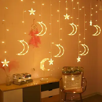

Creative Moon Star LED Light String Romantic Starry Sky Home Living Room Decor Low Power Consumption and High Brightness
